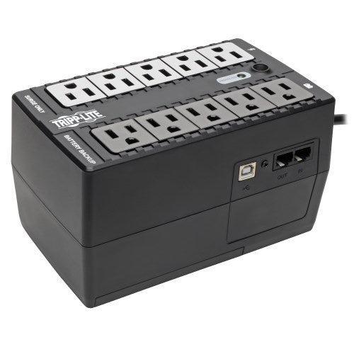 Tripp Lite series 550VA 300W Standby UPS - 10 NEMA 5-15R Outlets, 120V, 50/60 Hz, USB, 5-15P Plug, Desktop/Wall Mount